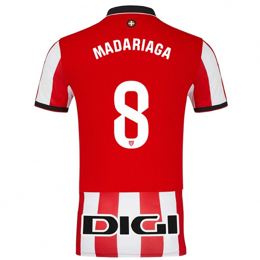 Danxen Herren Joan Madariaga #8 Rot Weiß Heimtrikot Trikot 2025/26 T-Shirt