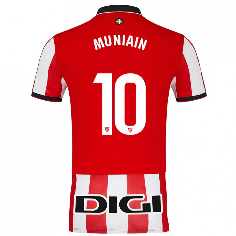 Danxen Herren Iker Muniain #10 Rot Weiß Heimtrikot Trikot 2025/26 T-Shirt