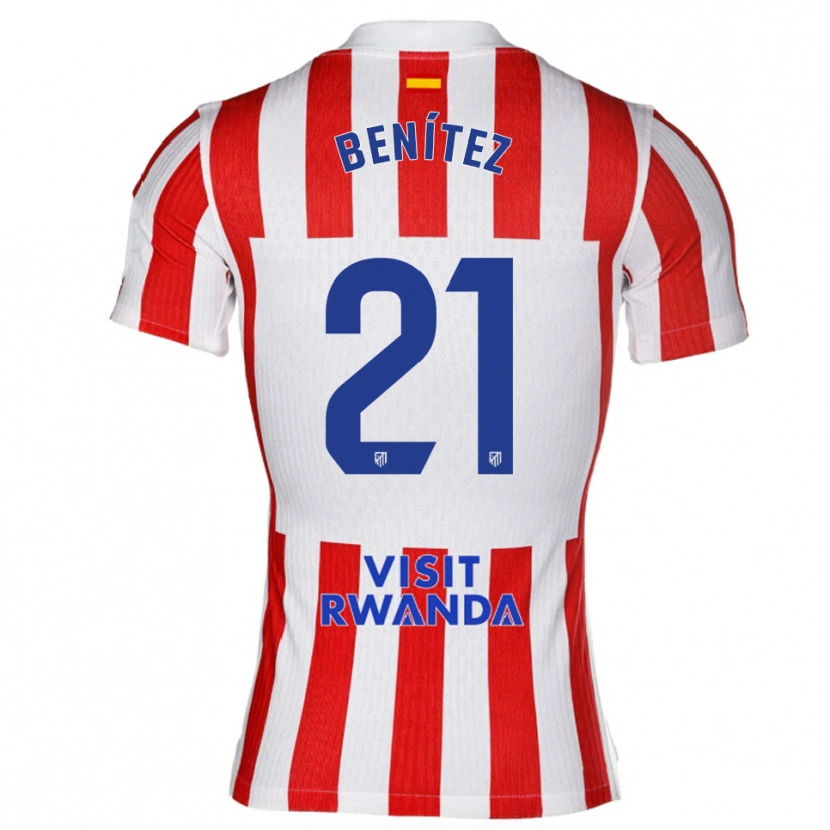Danxen Herren Fiamma Benítez #21 Rot Weiß Heimtrikot Trikot 2025/26 T-Shirt