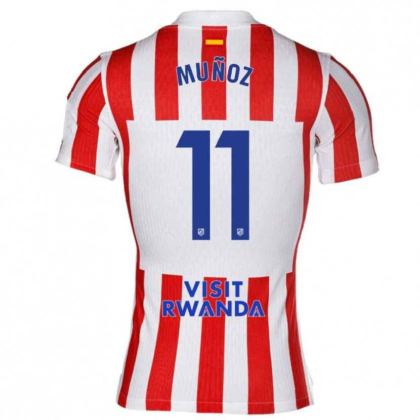 Danxen Herren Dani Muñoz #11 Rot Weiß Heimtrikot Trikot 2025/26 T-Shirt