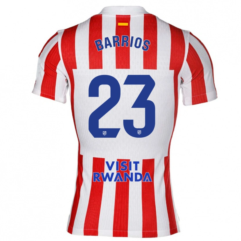 Danxen Herren Jesus Barrios #23 Rot Weiß Heimtrikot Trikot 2025/26 T-Shirt