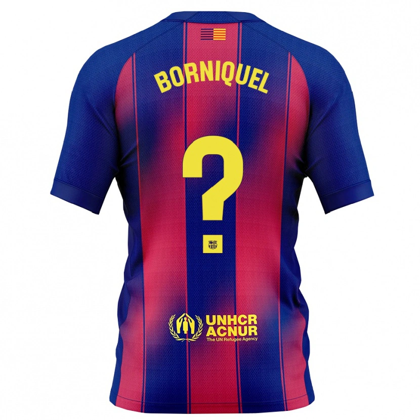 Danxen Herren Samu Borniquel #0 Blau Rot Heimtrikot Trikot 2025/26 T-Shirt