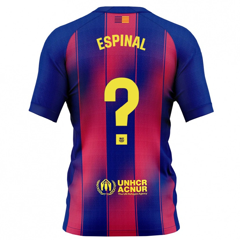 Danxen Herren Jorge Espinal #0 Blau Rot Heimtrikot Trikot 2025/26 T-Shirt
