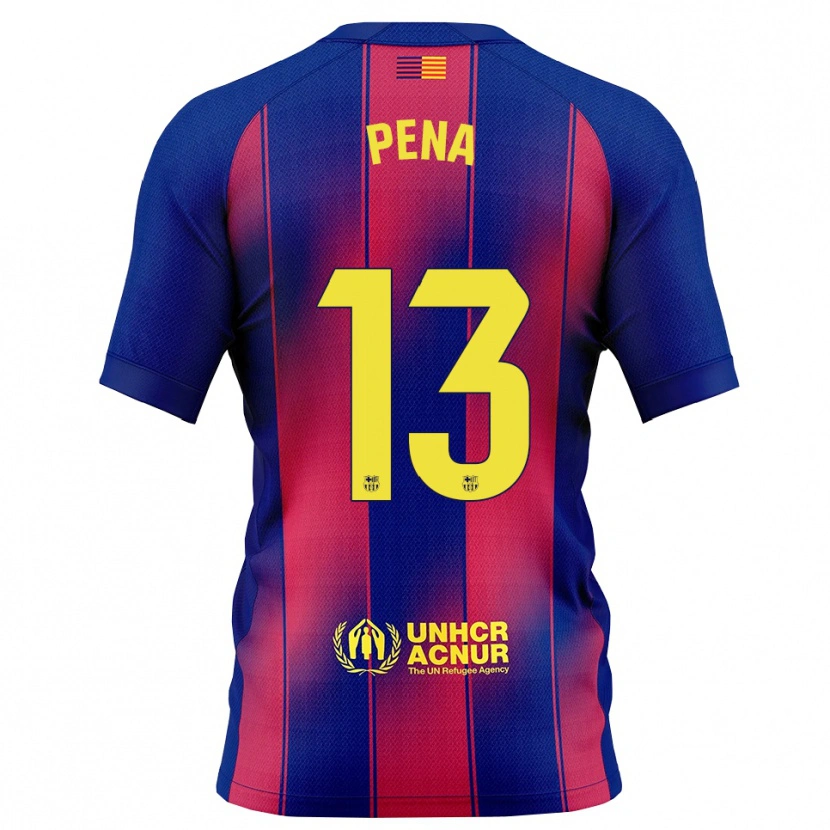 Danxen Herren Iñaki Peña #13 Blau Rot Heimtrikot Trikot 2025/26 T-Shirt