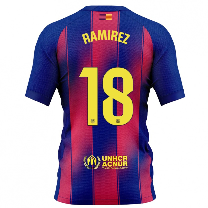 Danxen Herren Emma Ramirez #18 Blau Rot Heimtrikot Trikot 2025/26 T-Shirt