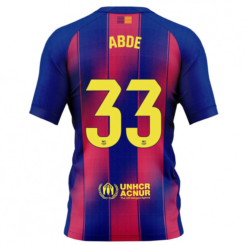 Danxen Herren Ez Abde #33 Blau Rot Heimtrikot Trikot 2025/26 T-Shirt