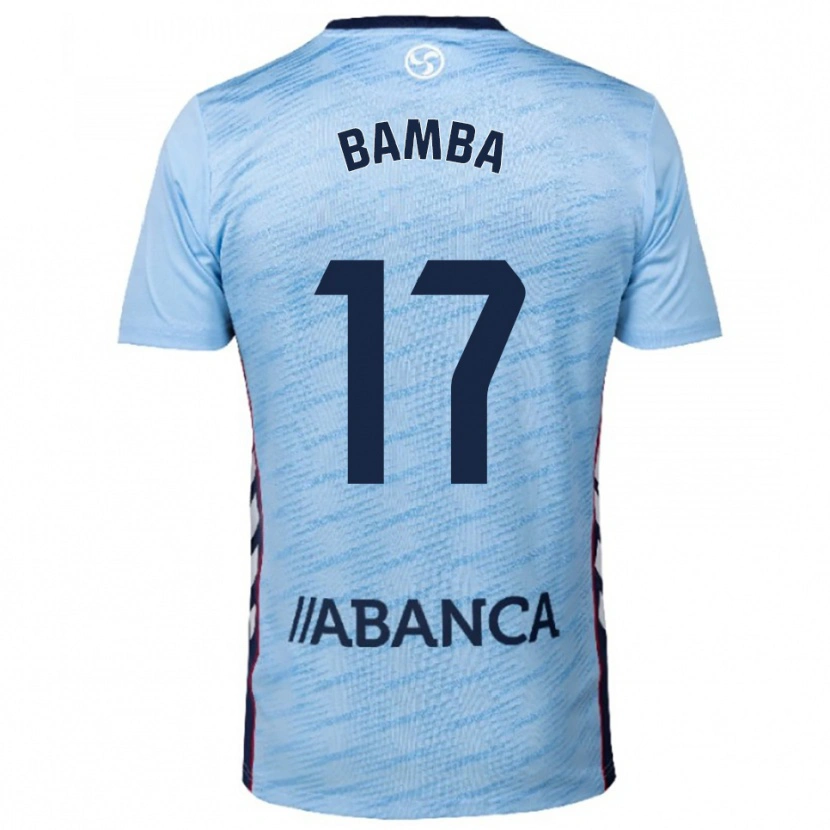 Danxen Herren Jonathan Bamba #17 Himmelblau Rot Heimtrikot Trikot 2025/26 T-Shirt