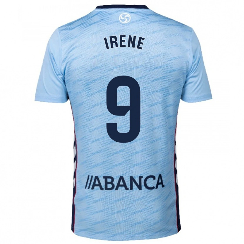 Danxen Herren Irene Fernández #9 Himmelblau Rot Heimtrikot Trikot 2025/26 T-Shirt