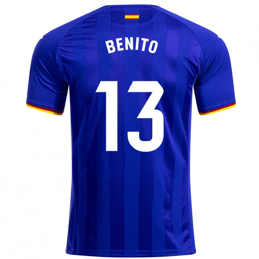 Danxen Herren Jorge Benito #13 Blau Rot Gelb Heimtrikot Trikot 2025/26 T-Shirt