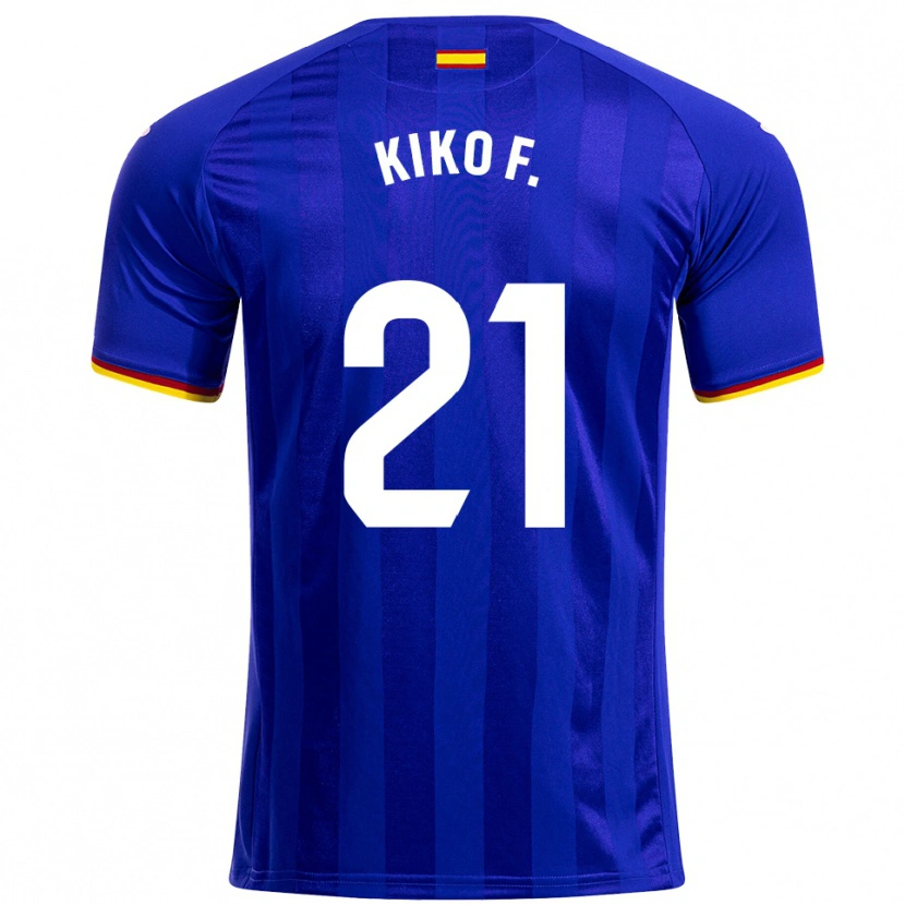 Danxen Herren Kiko Femenía #21 Blau Rot Gelb Heimtrikot Trikot 2025/26 T-Shirt