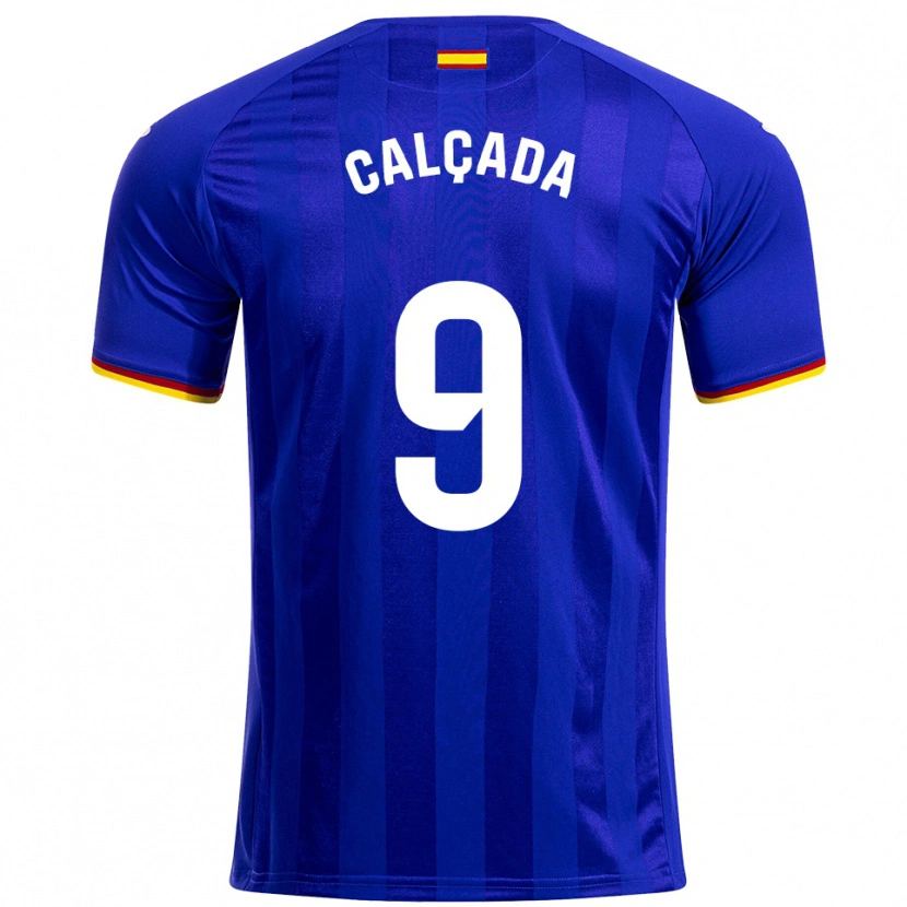 Danxen Herren Gonzalo Calçada #9 Blau Rot Gelb Heimtrikot Trikot 2025/26 T-Shirt