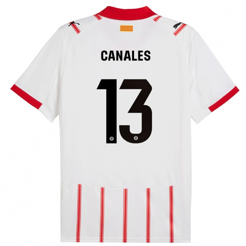 Danxen Herren Juanvi Canales #13 Weiß Rot Heimtrikot Trikot 2025/26 T-Shirt