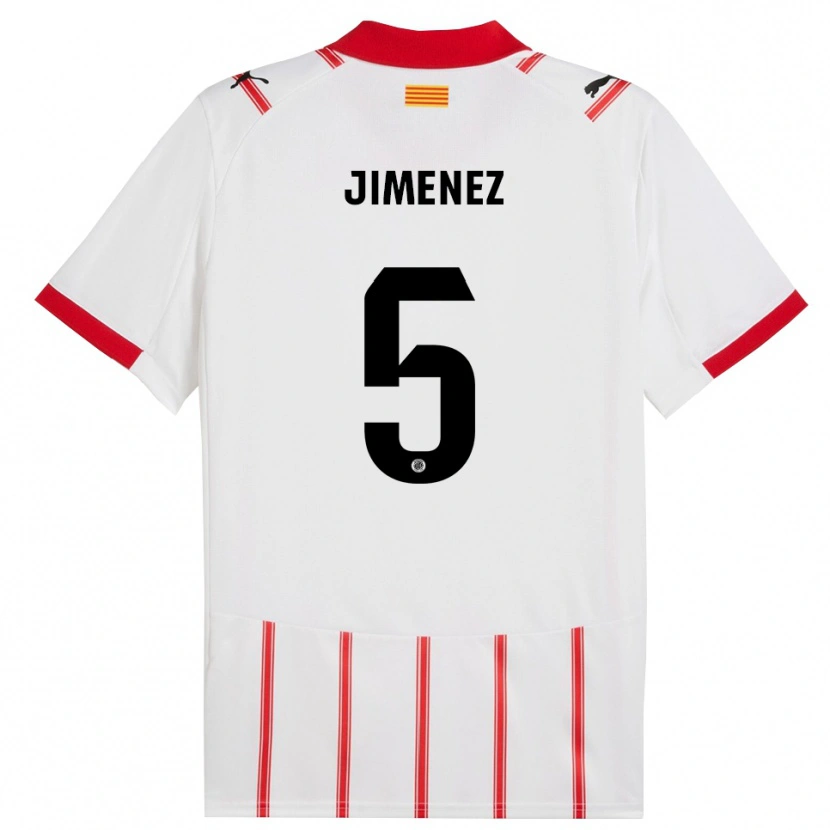 Danxen Herren Ángela Jiménez #5 Weiß Rot Heimtrikot Trikot 2025/26 T-Shirt