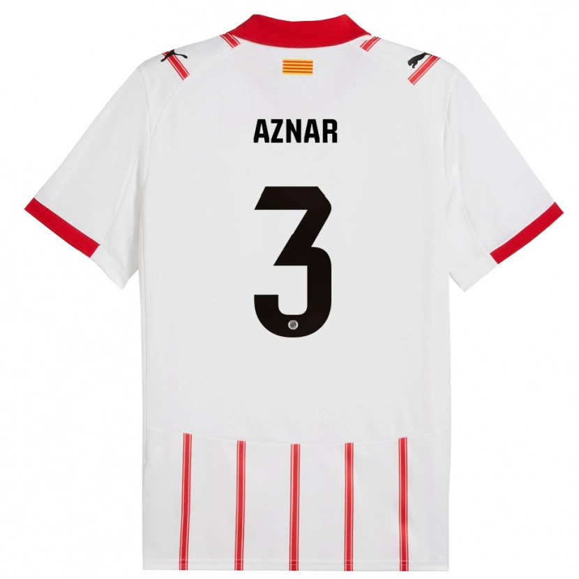 Danxen Herren Marc Aznar #3 Weiß Rot Heimtrikot Trikot 2025/26 T-Shirt