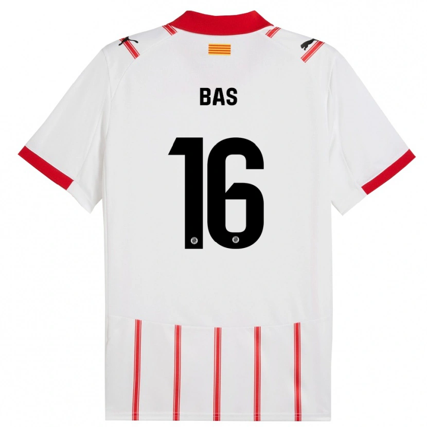 Danxen Herren Jordi Bas #16 Weiß Rot Heimtrikot Trikot 2025/26 T-Shirt