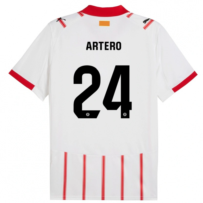 Danxen Herren Ricard Artero #24 Weiß Rot Heimtrikot Trikot 2025/26 T-Shirt