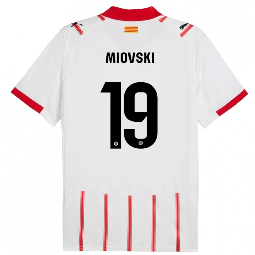 Danxen Herren Bojan Miovski #19 Weiß Rot Heimtrikot Trikot 2025/26 T-Shirt