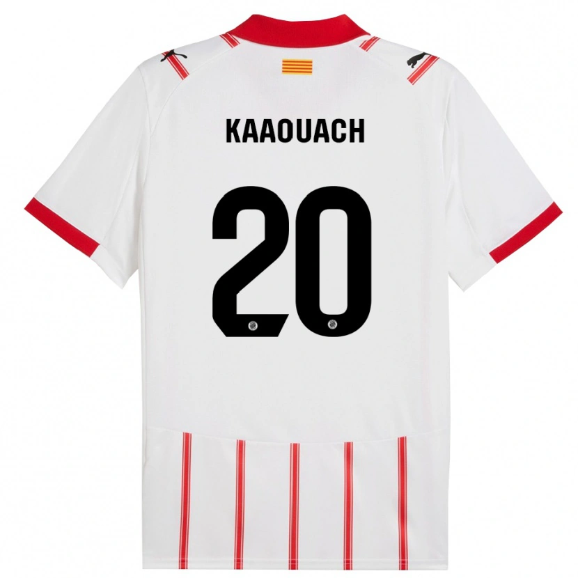 Danxen Herren Nabil Kaaouach #20 Weiß Rot Heimtrikot Trikot 2025/26 T-Shirt