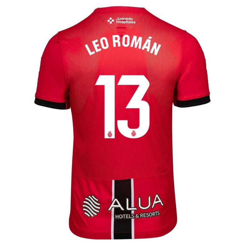 Danxen Herren Leo Román #13 Rot Schwarz Heimtrikot Trikot 2025/26 T-Shirt