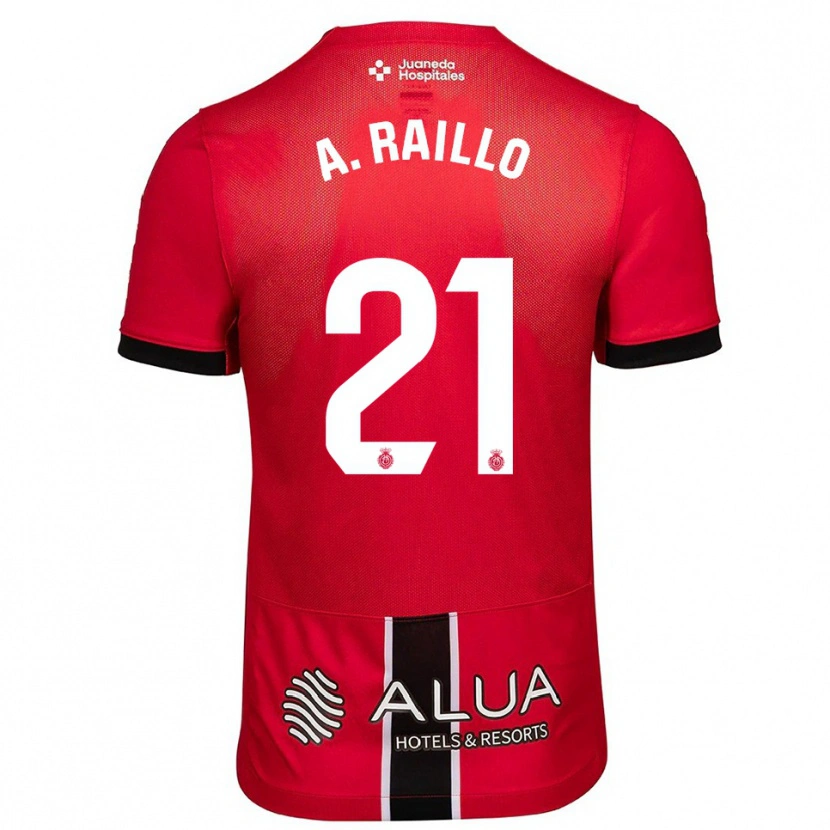 Danxen Herren Antonio Raíllo #21 Rot Schwarz Heimtrikot Trikot 2025/26 T-Shirt