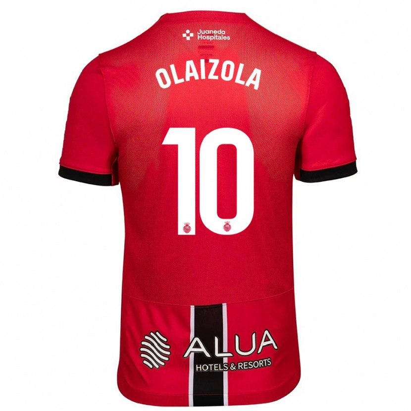 Danxen Herren Javier Olaizola #10 Rot Schwarz Heimtrikot Trikot 2025/26 T-Shirt