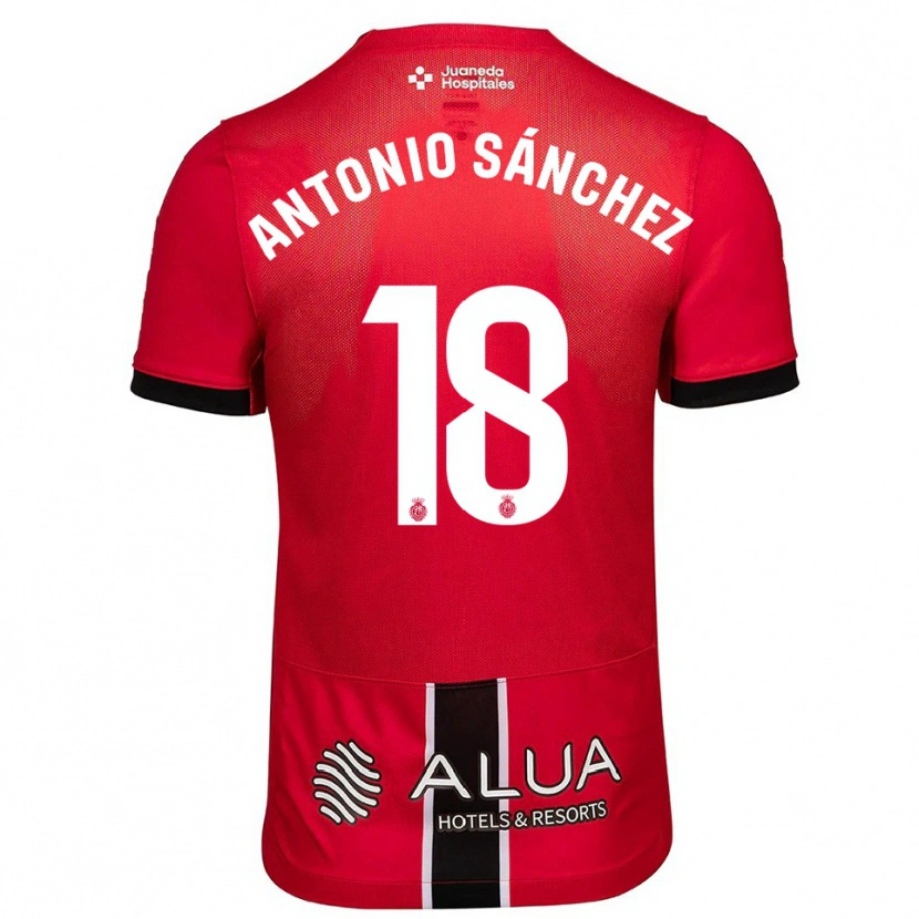 Danxen Herren Antonio Sánchez #18 Rot Schwarz Heimtrikot Trikot 2025/26 T-Shirt