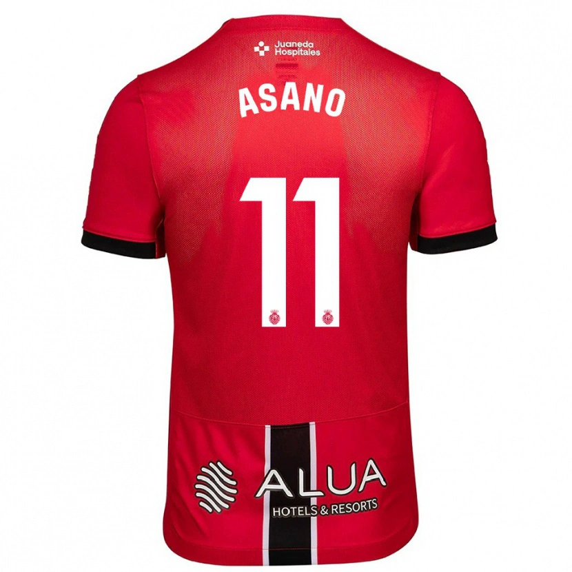 Danxen Herren Takuma Asano #11 Rot Schwarz Heimtrikot Trikot 2025/26 T-Shirt