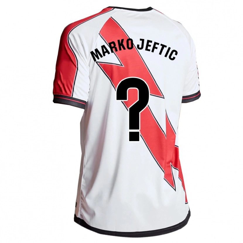 Danxen Herren Marko Jeftic #0 Weiß Rot Heimtrikot Trikot 2025/26 T-Shirt