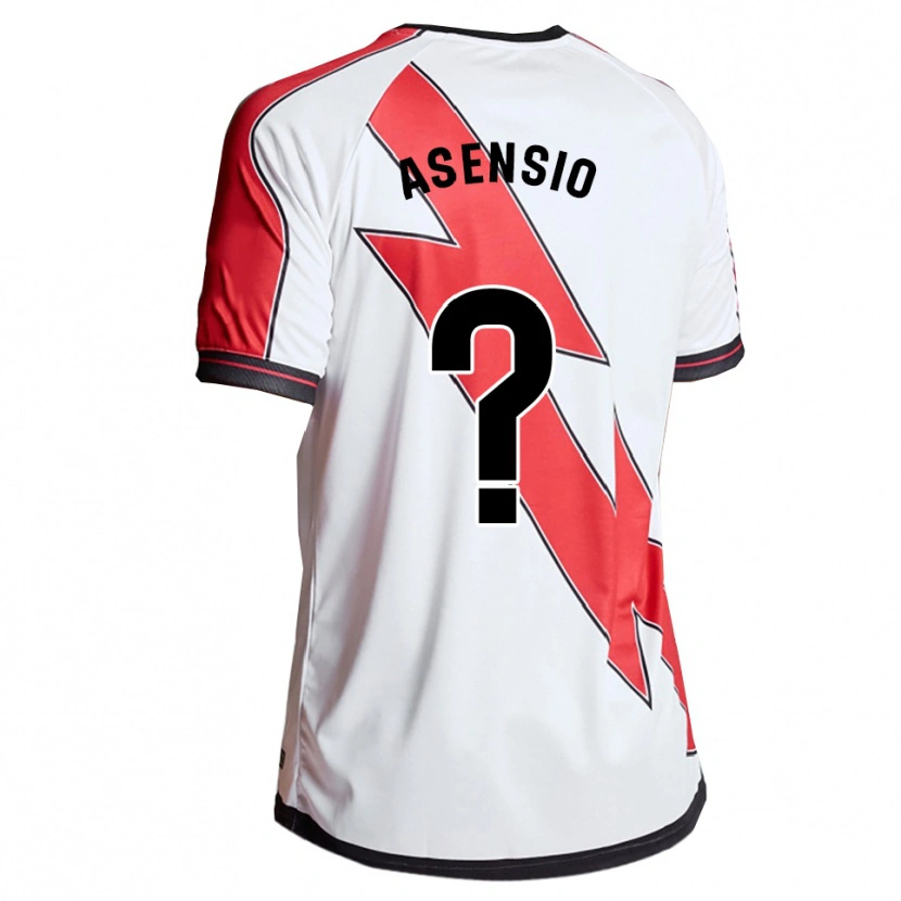 Danxen Herren Santi Asensio #0 Weiß Rot Heimtrikot Trikot 2025/26 T-Shirt