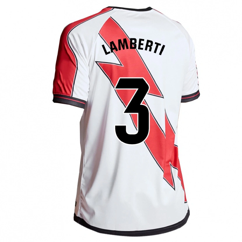 Danxen Herren Luca Lamberti #3 Weiß Rot Heimtrikot Trikot 2025/26 T-Shirt