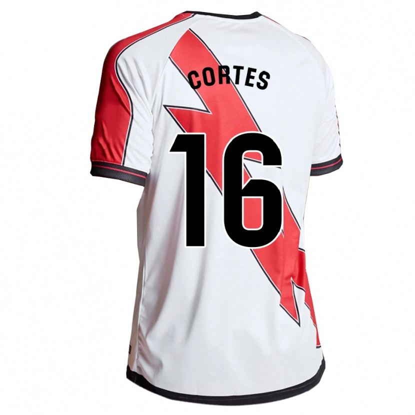 Danxen Herren José Cortés #16 Weiß Rot Heimtrikot Trikot 2025/26 T-Shirt
