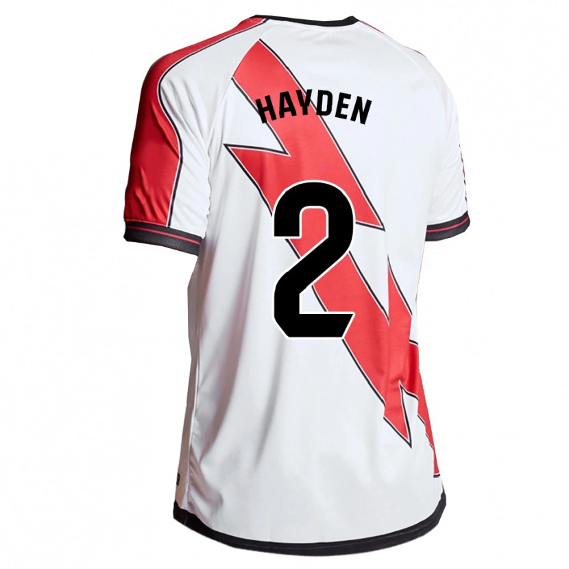 Danxen Herren Danielle Hayden #2 Weiß Rot Heimtrikot Trikot 2025/26 T-Shirt