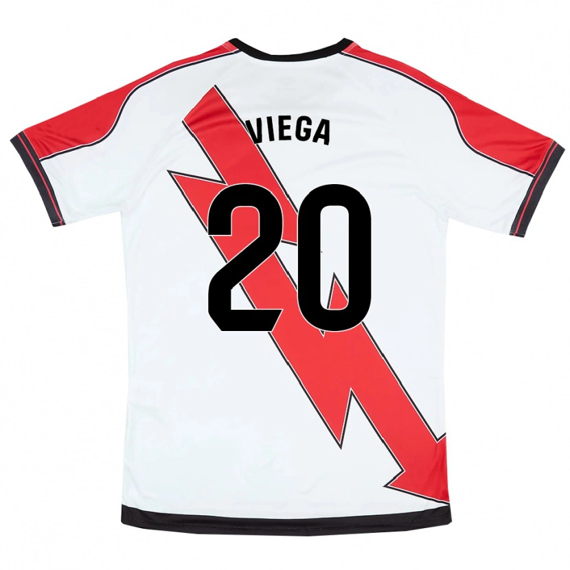 Danxen Herren David Viega #20 Weiß Rot Heimtrikot Trikot 2025/26 T-Shirt