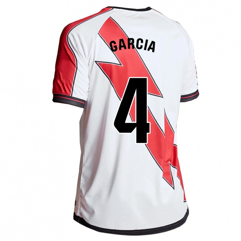 Danxen Herren Pilar García #4 Weiß Rot Heimtrikot Trikot 2025/26 T-Shirt