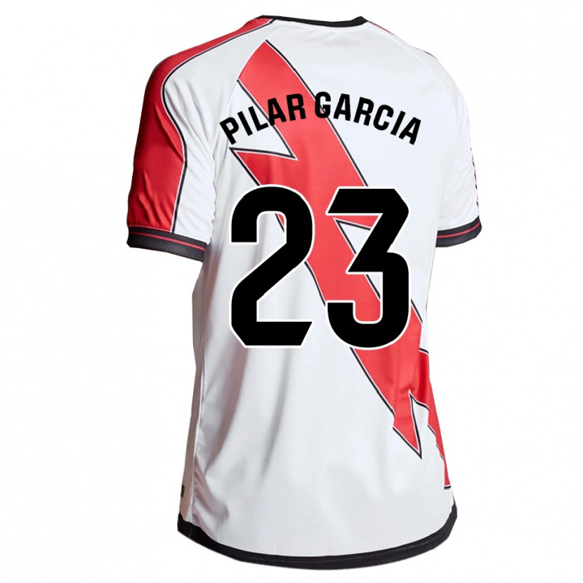 Danxen Herren María Pilar García Villalba #23 Weiß Rot Heimtrikot Trikot 2025/26 T-Shirt