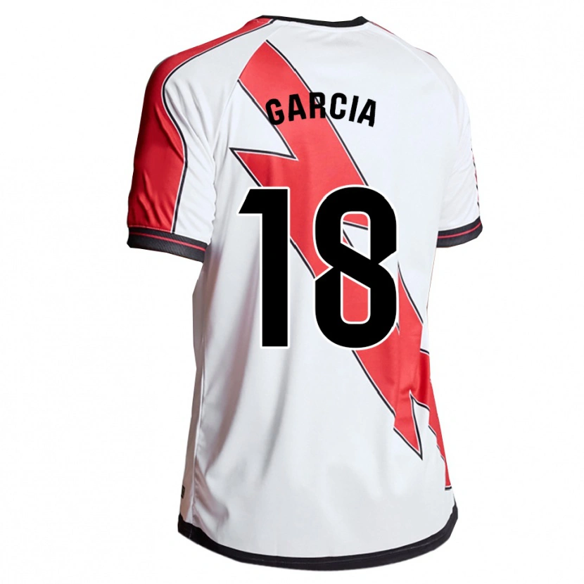 Danxen Herren Álvaro García #18 Weiß Rot Heimtrikot Trikot 2025/26 T-Shirt