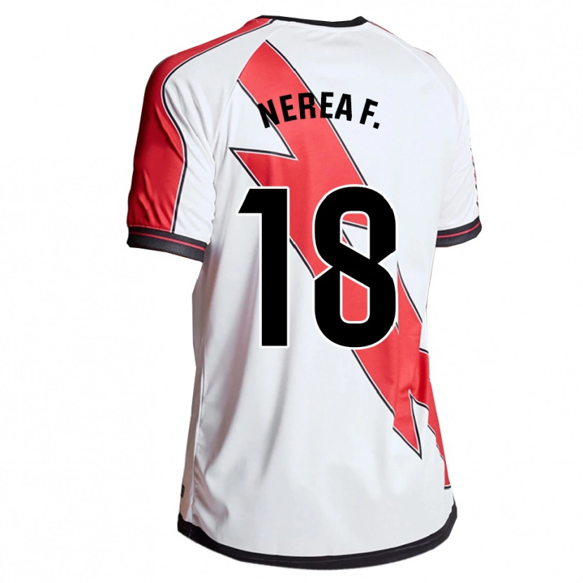 Danxen Herren Nerea Fernández Santos #18 Weiß Rot Heimtrikot Trikot 2025/26 T-Shirt