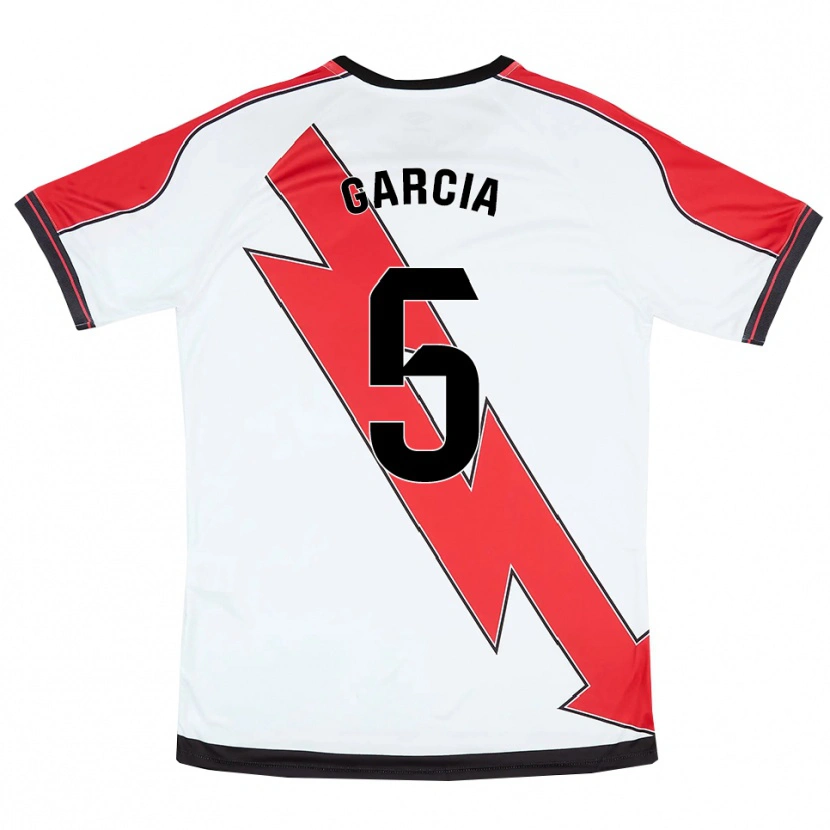 Danxen Herren Miguel García #5 Weiß Rot Heimtrikot Trikot 2025/26 T-Shirt
