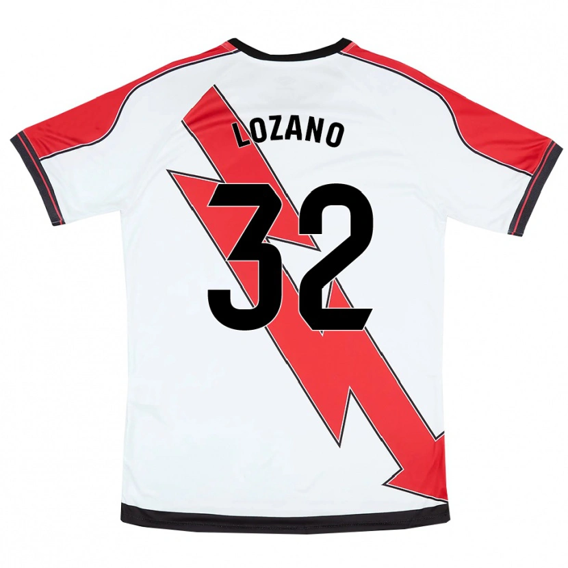 Danxen Herren Sergio Lozano #32 Weiß Rot Heimtrikot Trikot 2025/26 T-Shirt
