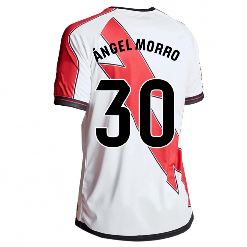Danxen Herren Miguel Ángel Morro #30 Weiß Rot Heimtrikot Trikot 2025/26 T-Shirt
