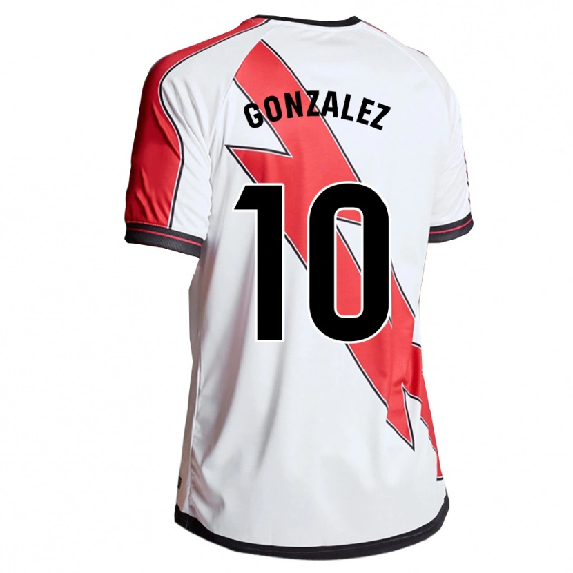 Danxen Herren Alba Gonzalez Perez #10 Weiß Rot Heimtrikot Trikot 2025/26 T-Shirt