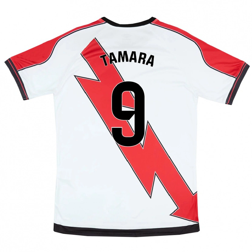 Danxen Herren Tamara Álvarez Rodríguez #9 Weiß Rot Heimtrikot Trikot 2025/26 T-Shirt