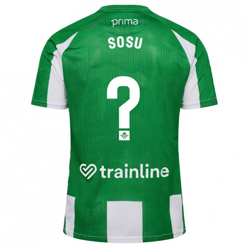 Danxen Herren Kwame Sosu #0 Grün Weiß Heimtrikot Trikot 2025/26 T-Shirt