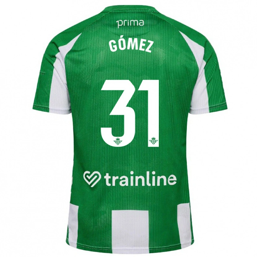 Danxen Herren Valentín Gómez #31 Grün Weiß Heimtrikot Trikot 2025/26 T-Shirt