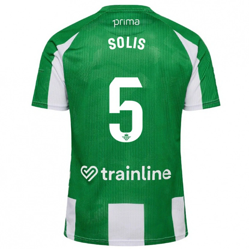 Danxen Herren Marcos Solís #5 Grün Weiß Heimtrikot Trikot 2025/26 T-Shirt