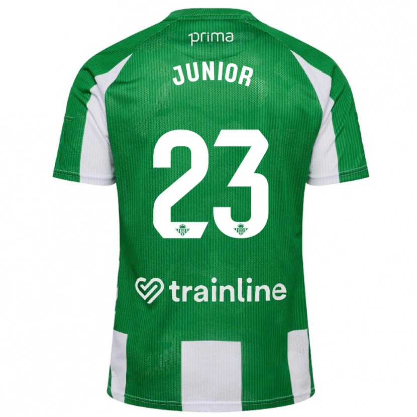 Danxen Herren Junior Firpo #23 Grün Weiß Heimtrikot Trikot 2025/26 T-Shirt