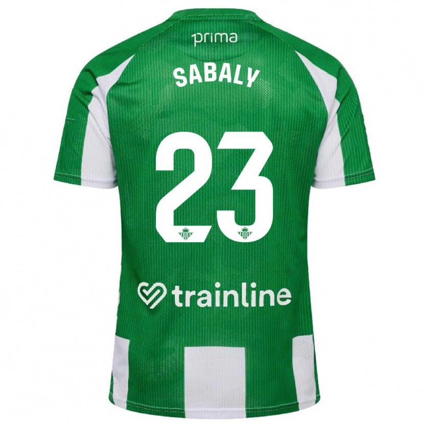 Danxen Herren Youssouf Sabaly #23 Grün Weiß Heimtrikot Trikot 2025/26 T-Shirt