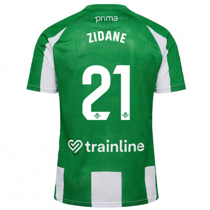 Danxen Herren Elyaz Zidane #21 Grün Weiß Heimtrikot Trikot 2025/26 T-Shirt
