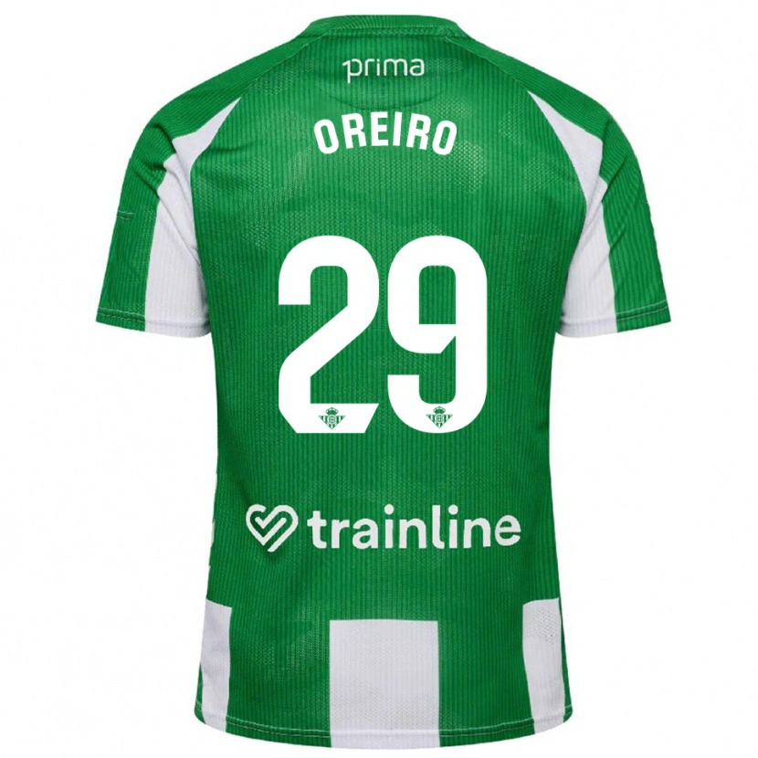 Danxen Herren Jorge Oreiro #29 Grün Weiß Heimtrikot Trikot 2025/26 T-Shirt