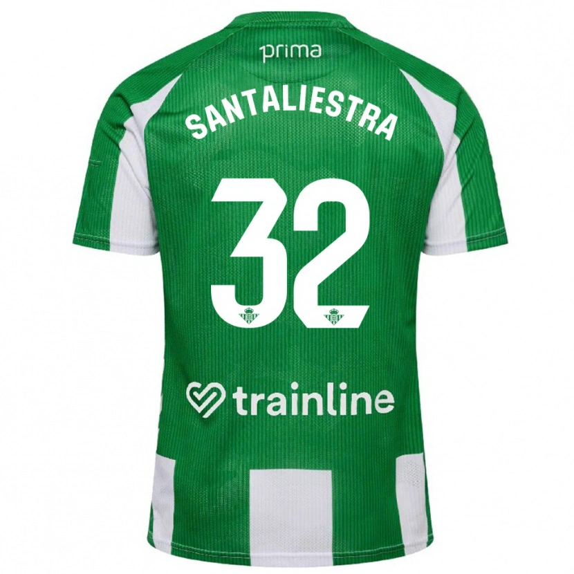 Danxen Herren Carla Santaliestra #32 Grün Weiß Heimtrikot Trikot 2025/26 T-Shirt